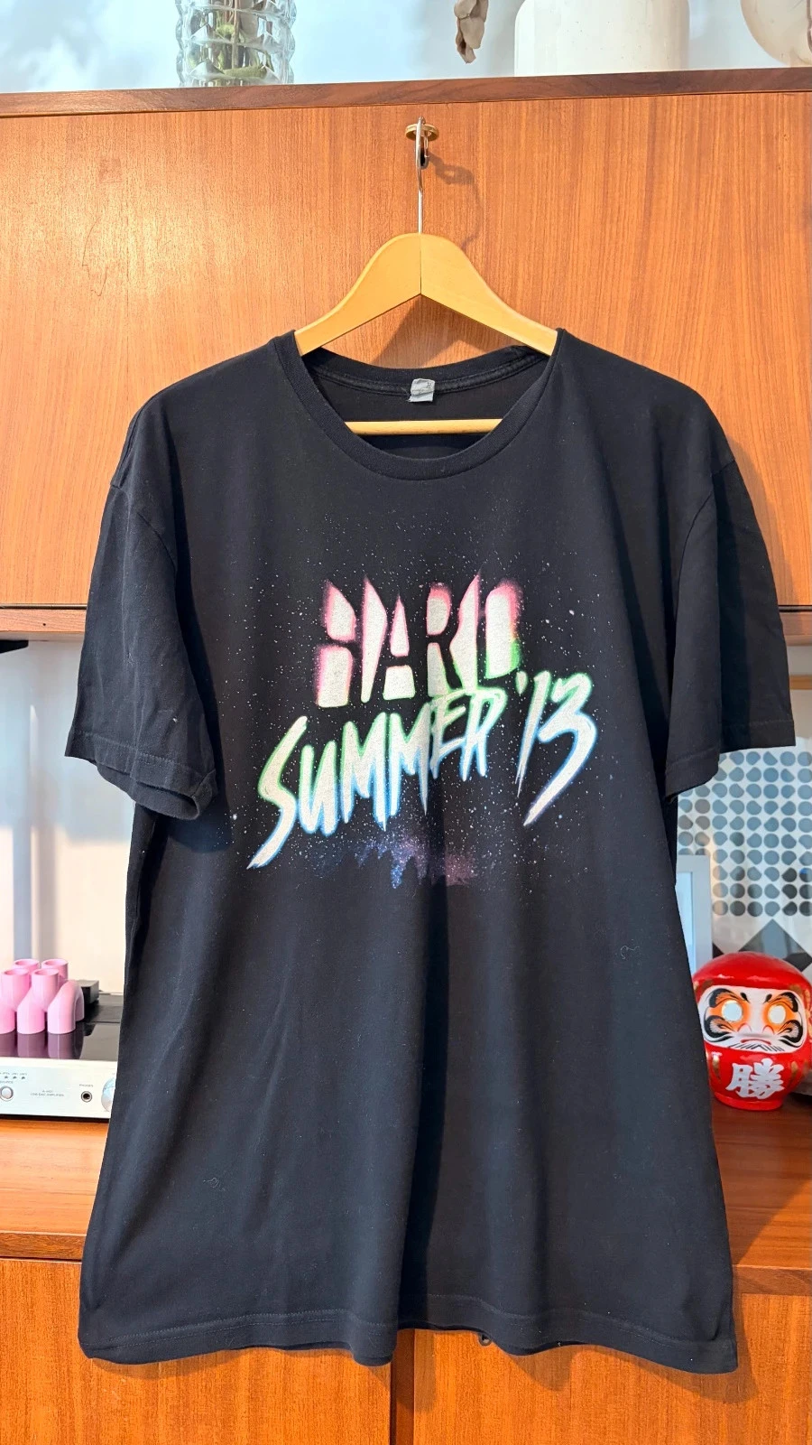 T-shirt collector Hard Summer Festival 2013 noir vert musique music Los Angeles Justice Ed banger – photo 2